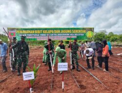 Pangdam XIV/Hasanuddin Bersama Masyarakat Tanam Kelapa dan Jagung untuk Ketahanan Pangan
