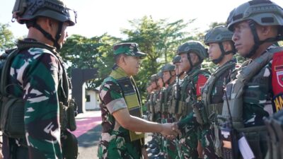 Kasdam XIV/Hasanuddin Cek Kesiapan Satgas Yonif 726/TML, Prajurit Tamalatea Siap Jaga Kedaulatan NKRI di Papua