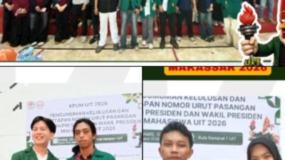 KPUM UIT Makassar Tetapkan Nomor Urut Calon Presiden dan Wakil Presiden Mahasiswa 2026