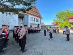 Jaga Kondusivitas, Polres Gowa Gelar Apel Kesiapan Pengamanan Rapat Pansus Hak Angket di DPRD Gowa