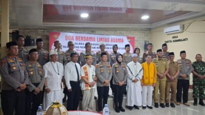 Kapolres Pelabuhan Makassar Pimpin Doa Bersama Lintas Agama Peringati Hari Bhayangkara ke-80