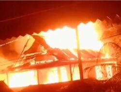 Satu Unit Rumah Panggung di Lentu Jeneponto Hangus Terbakar