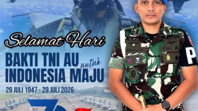 Denpom XIV/4 Makassar Ucapkan Selamat Hari Bakti TNI AU ke-79, Perkuat Sinergi Demi Indonesia Maju