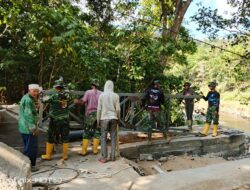 Kemanunggalan di Kecamatan Manuju dan Bungaya Kabupaten Gowa, Pembangunan Dua Jembatan Gantung Terus Digenjot