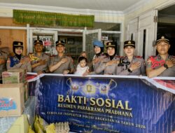 Siswa Setukpa Polri Resimen Parakrama Pradahana 56 Gelar Baksos di Dua Panti Asuhan Makassar