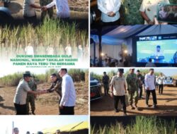 Wabup dan Sekda Takalar Hadiri Panen Raya Tebu TNI, Perkuat Dukungan Ketahanan Pangan Nasional