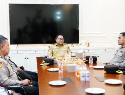 Hari Pertama Berkantor, Kapolresta Gowa Silaturahmi dengan Wakil Bupati Darmawangsyah Muin
