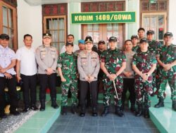 Perkuat Sinergitas TNI-Polri, Kapolresta Gowa Kunjungi Makodim 1409/Gowa
