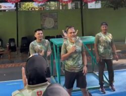 Olahraga Bersama Persit di Mako Denpom XIV/4 Makassar, Momentum Pererat Kebersamaan dan Syukuri Pertambahan Usia
