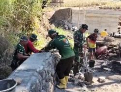 Bahu-Membahu Dekatkan Jarak, Cerita Gotong Royong TNI-Rakyat Bangun Jembatan Beton di Kabupaten Gowa