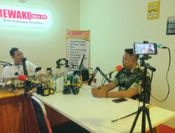 Bahas Jembatan Garuda dan KDKMP, Dandim 1409/Gowa Sapa Warga Lewat Podcast Radio Rewako 100.4 FM
