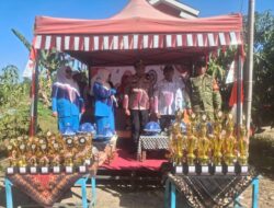 Semarakkan HUT RI ke-81, Babinsa Koramil 1409-08/Bontonompo Dampingi Lomba Gerak Jalan di Tamallayang