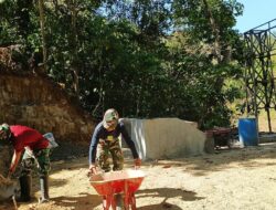 Wujud Nyata Kemanunggalan TNI-Rakyat, Jembatan Gantung Buakkang Segera Rampung, Dandim Beri Apresiasi