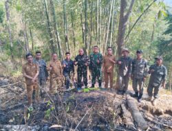 Kebakaran Lahan Seluas 2 Ha di Kecamatan Manuju Berhasil Dipadamkan Gabungan TNI dan Satpol PP