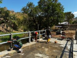 Pembangunan Jembatan Beton Badenglolo Tahap V Capai 92,65 %