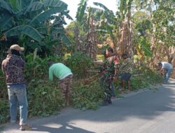 Babinsa Manjapai dan Warga Dusun Data Wujudkan Lingkungan Bersih dan Aman