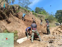 Jembatan Beton Ere Pucca’ Gowa Tembus 48%, Bukti Nyata Kemanunggalan TNI-Rakyat