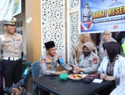Satlantas Gowa Gelar Bakti Kesehatan Jelang HUT Lantas