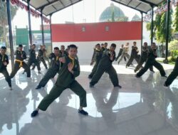 Pencak Silat Militer Jadi Ajang Pembinaan Fisik Rutin Personel Kodim 1409/Gowa