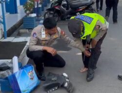 Kasat Lantas Polresta Gowa Dampingi Imam Hanafi Terima Penghargaan